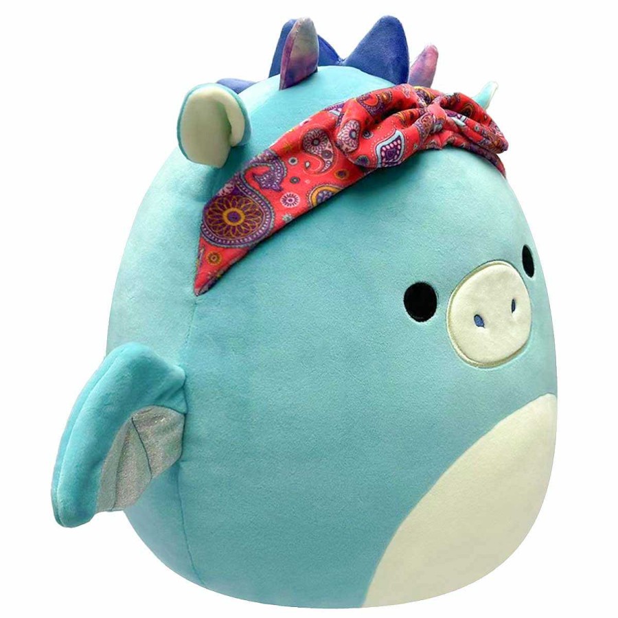 Peluches Y Mascotas JAZWARES | Squishmallows Peluche 20Cm - Tatiana El Dragona Con Bandana